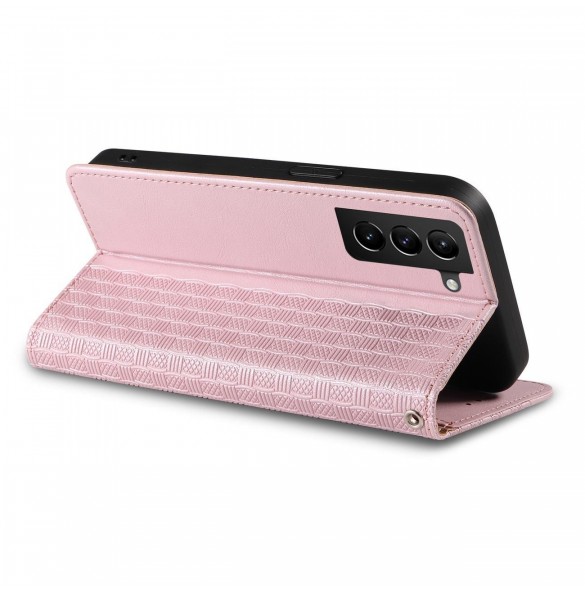 Magnet Strap Case Fodral För Samsung Galaxy A23 5G Flip Wallet Mini Lanyard Stand Rosa