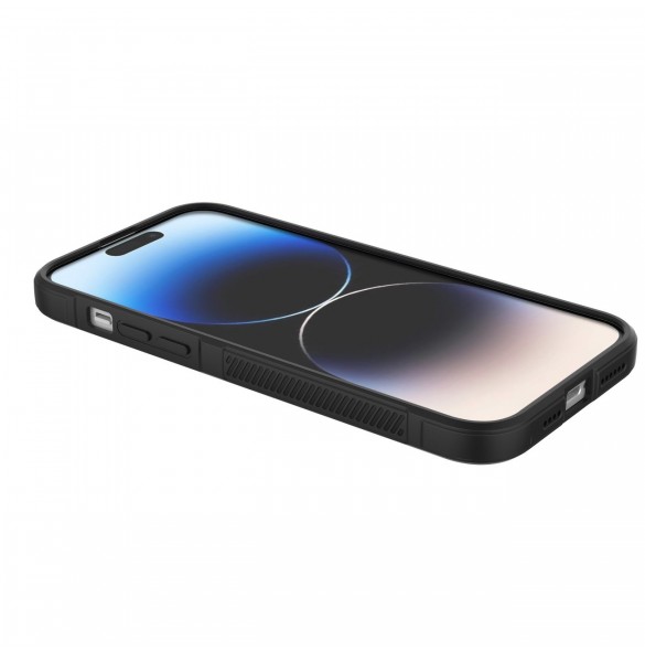 Magic Shield Case-fodral för iPhone 14 Pro Max flexibelt bepansrat mörkblått skal