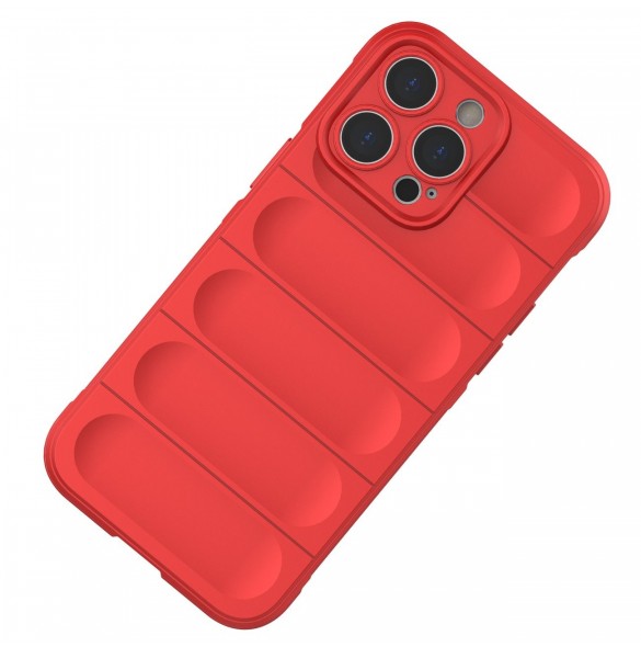 Magic Shield Case-fodral för iPhone 14 Pro Max flexibelt bepansrat mörkblått skal