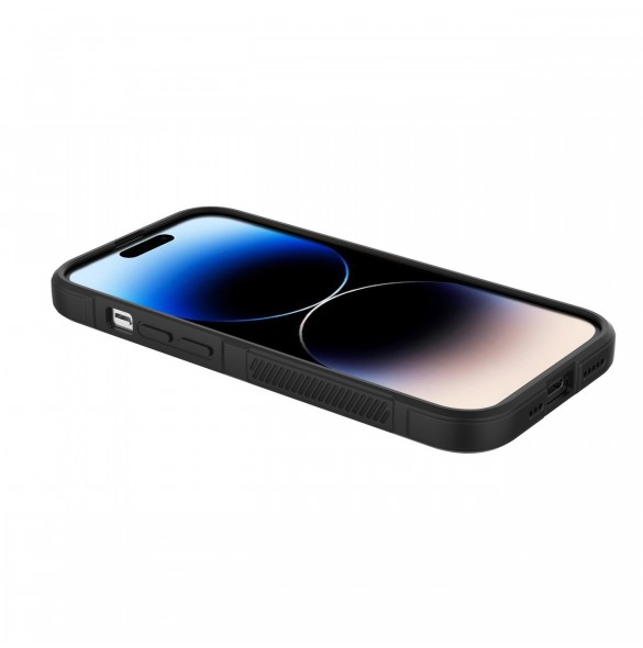 Magic Shield Case-fodral till iPhone 14 Pro elastiskt pansarskal i vinrött