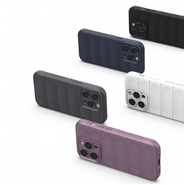 Magic Shield Case-fodral till iPhone 14 Pro elastiskt pansarskal i vinrött