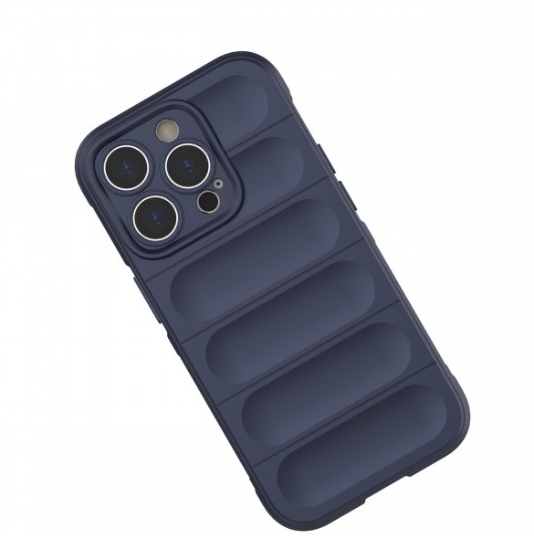 Magic Shield Case-fodral till iPhone 14 Pro elastiskt pansarskal i vinrött