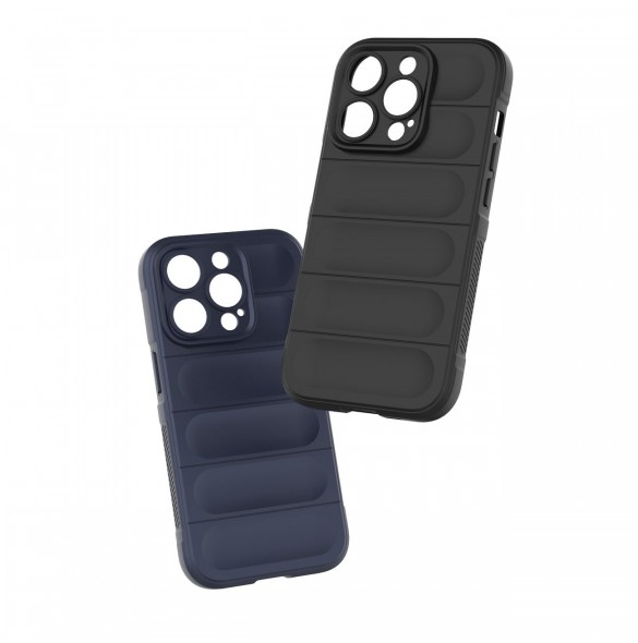 Magic Shield Case-fodral till iPhone 14 Pro elastiskt pansarskal i vinrött