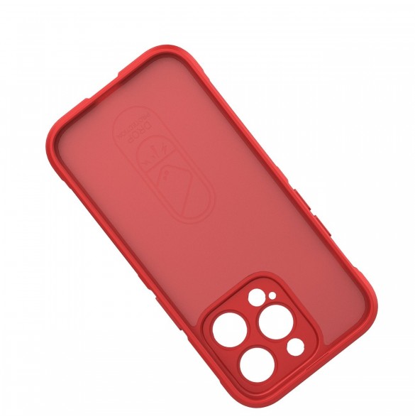 Magic Shield Case-fodral till iPhone 14 Pro elastiskt pansarskal i vinrött