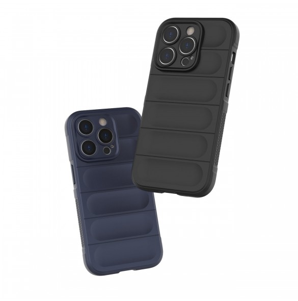 Magic Shield Case-fodral till iPhone 14 Pro elastiskt pansarskal i vinrött
