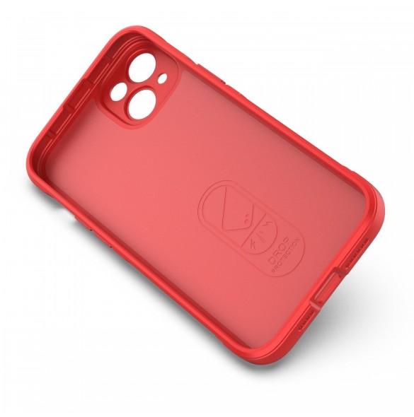 Magic Shield Case-fodral för iPhone 14 Plus flexibelt pansarskal rött
