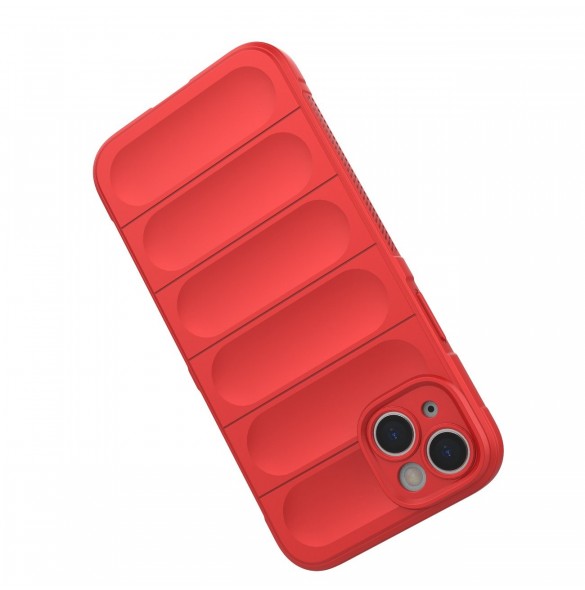 Magic Shield Case-fodral för iPhone 14 Plus flexibelt pansarskal rött