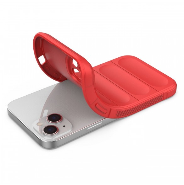 Magic Shield Case-fodral för iPhone 14 Plus flexibelt pansarskal rött