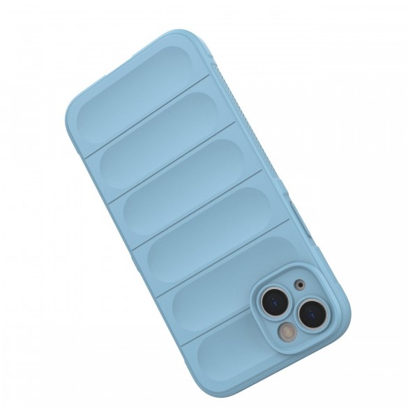 Magic Shield Case-fodral för iPhone 14 Plus flexibelt pansarfodral ljusblått
