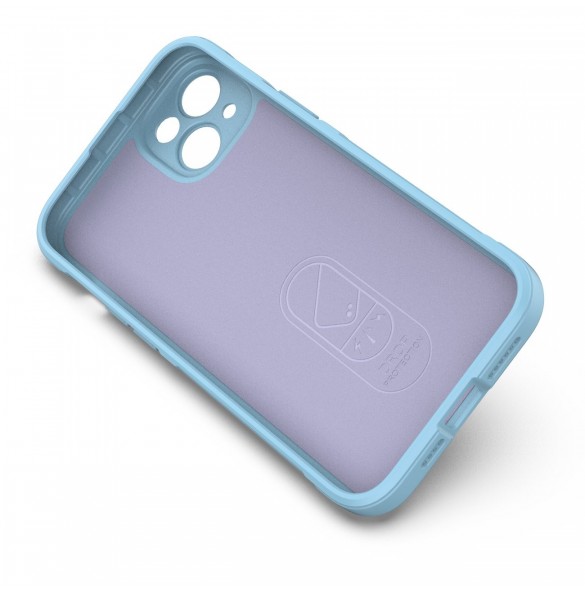 Magic Shield Case-fodral för iPhone 14 Plus flexibelt pansarfodral ljusblått
