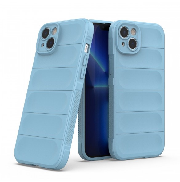 Magic Shield Case-fodral för iPhone 14 Plus flexibelt pansarfodral ljusblått