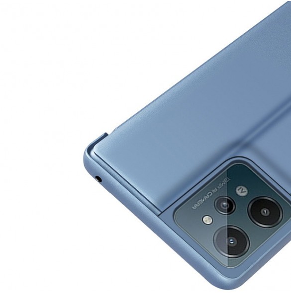 Clear View Case-fodral för Realme C31 flip-fodral svart