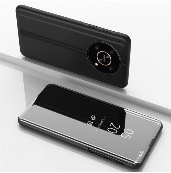Clear View-fodral för Honor X9 / X9 5G / X30 / Magic4 Lite flip-fodral svart