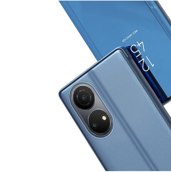 Clear View Case-fodral för Honor X8 flip-fodral svart