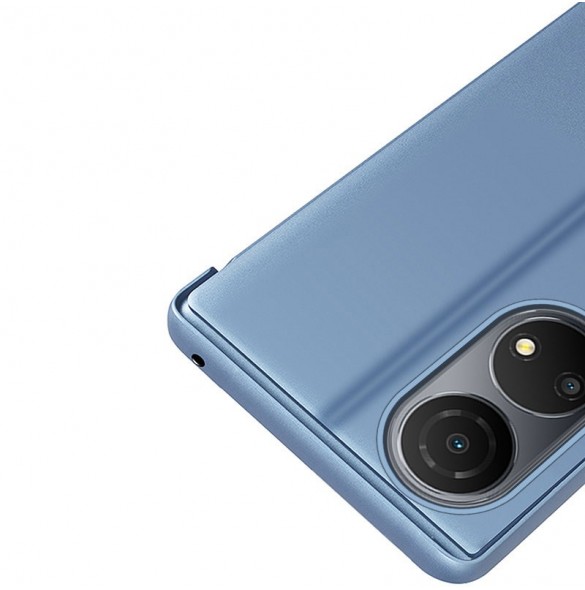 Clear View Case-fodral för Honor X7 / Honor Play 30 Plus flip-fodral svart