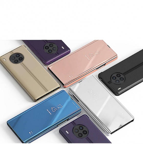 Clear View Fodral skal för Huawei nova 8i skal med en flik svart