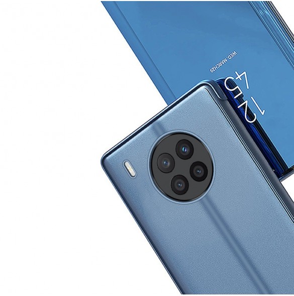 Clear View Fodral skal för Huawei nova 8i skal med en flik svart