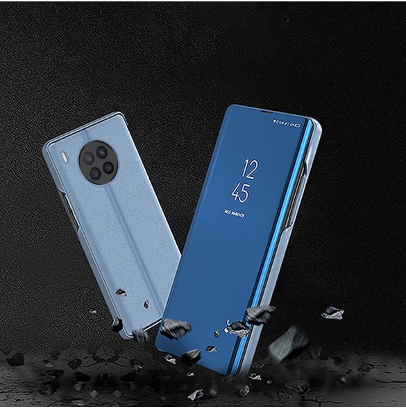 Clear View Fodral skal för Huawei nova 8i skal med en flik svart