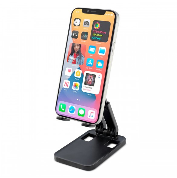 Vikbart telefonställ för surfplatta (K15) - svart