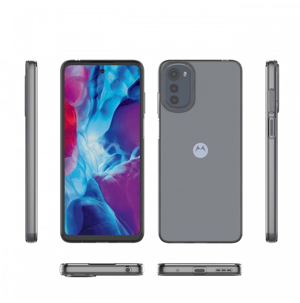 Ultra Clear 0,5 mm fodral för Motorola Moto E32 tunt skal transparent