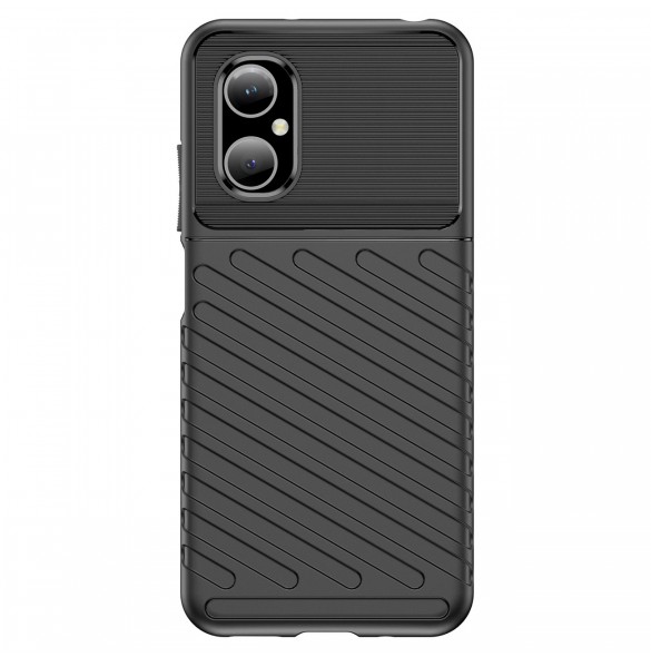 Thunder Case Xiaomi Poco M4 5G silikon pansarfodral svart