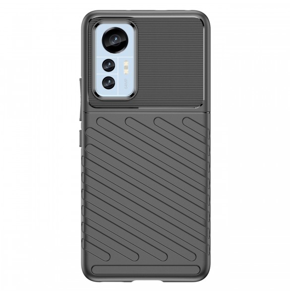Thunder Case fodral för Xiaomi 12 Lite silikon pansarfodral svart