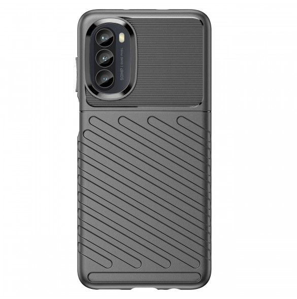 Thunder Case Motorola Moto G52 silikon pansarfodral svart