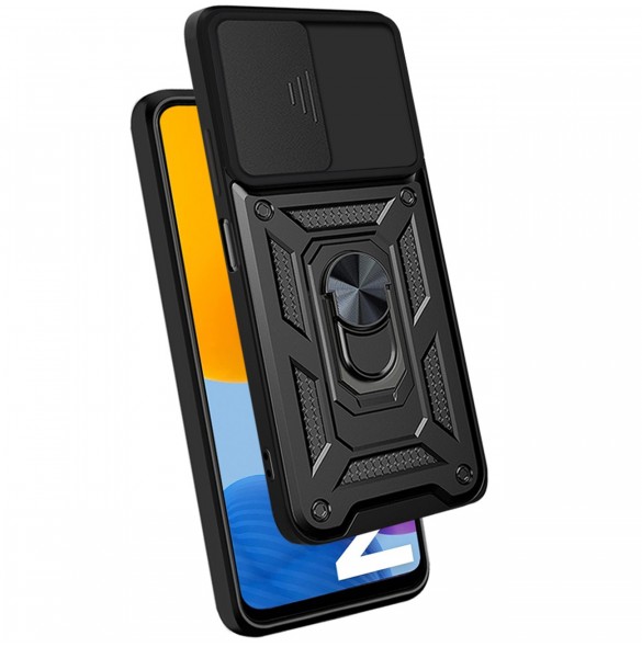 Hybrid Armor Camshield-fodral till Samsung Galaxy A13 5G pansarfodral med kamerafodral blå