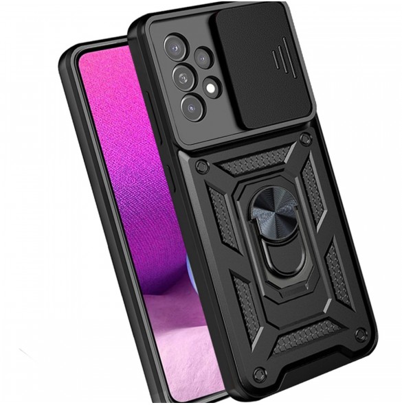 Hybrid Armor Camshield-fodral till Samsung Galaxy A33 5G pansarfodral med kamerafodral blå