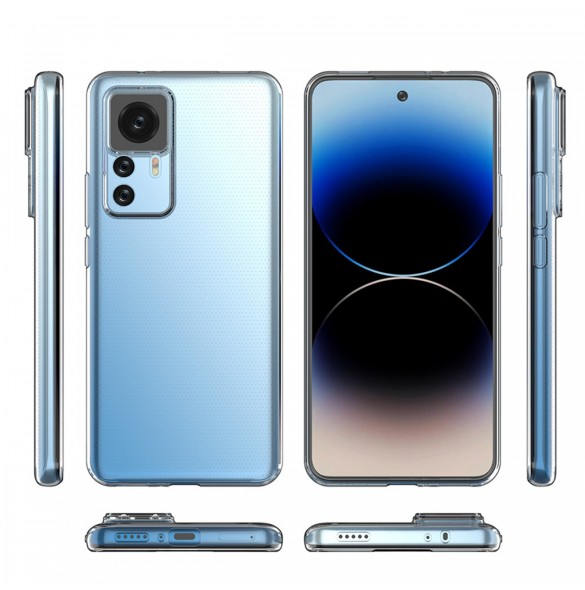Ultra Clear 0,5 mm fodral för Xiaomi 12T Pro / Xiaomi 12T tunt fodral genomskinligt