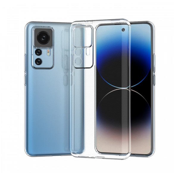 Ultra Clear 0,5 mm fodral för Xiaomi 12T Pro / Xiaomi 12T tunt fodral genomskinligt