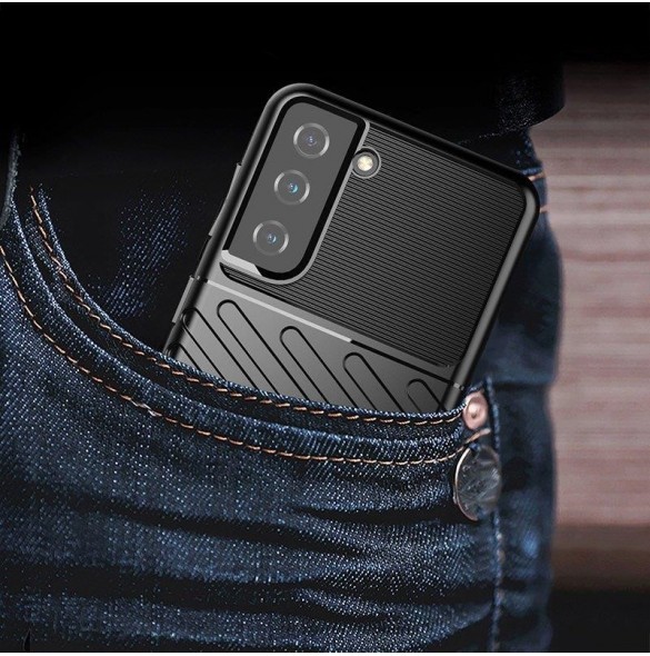 Thunder Case för Samsung Galaxy A14 5G silikon pansarfodral blå