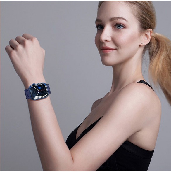 Rem Trippelskydd Apple Watch SE-rem, 9, 8, 7, 6, 5, 4, 3, 2, 1 (41, 40, 38 mm) armband beige