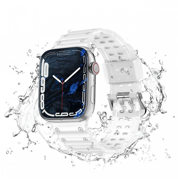 Rem Trippelskydd Apple Watch SE Band, 9, 8, 7, 6, 5, 4, 3, 2, 1 (41, 40, 38 mm) Armband Transparent
