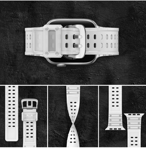 Rem Trippelskydd Apple Watch SE Band, 9, 8, 7, 6, 5, 4, 3, 2, 1 (41, 40, 38 mm) Armband Transparent