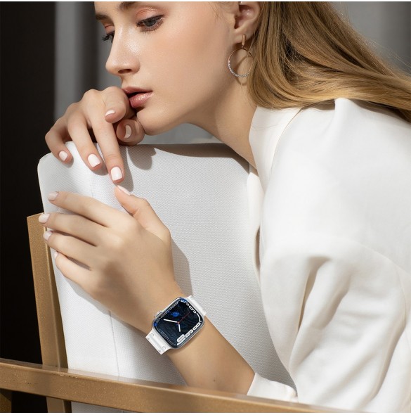 Rem Trippelskydd Apple Watch SE Band, 9, 8, 7, 6, 5, 4, 3, 2, 1 (41, 40, 38 mm) Armband Transparent
