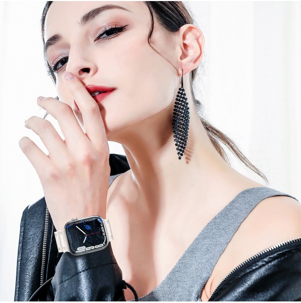 Rem Trippelskydd Apple Watch Ultra, SE, 9, 8, 7, 6, 5, 4, 3, 2, 1 (49, 45, 44, 42 mm) bandarmband grönt