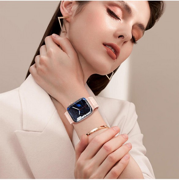 Rem Trippelskydd Apple Watch Ultra, SE, 9, 8, 7, 6, 5, 4, 3, 2, 1 (49, 45, 44, 42 mm) bandarmband grönt