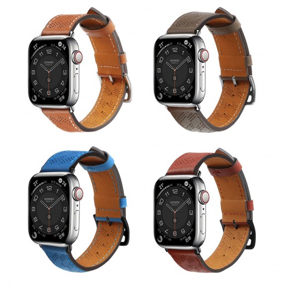 Armband Läderarmband Apple Watch Ultra, SE, 9, 8, 7, 6, 5, 4, 3, 2, 1 (49, 45, 44, 42 mm) bandarmband brunt