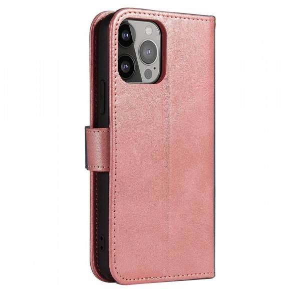 Magnetfodral för Samsung Galaxy A34 5G skal med flip plånboksställ Rosa