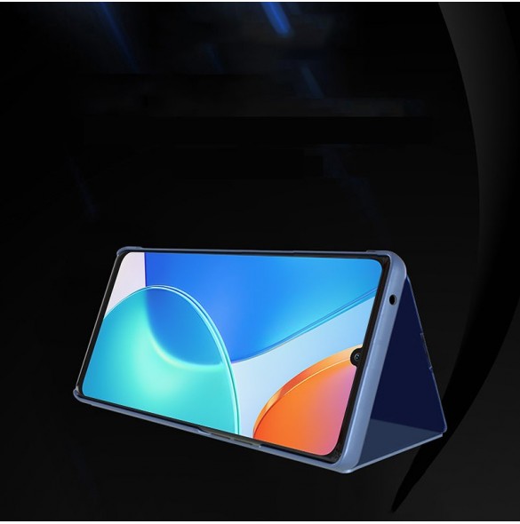 Clear View Case-fodral för Honor X8 5G flip-fodral svart
