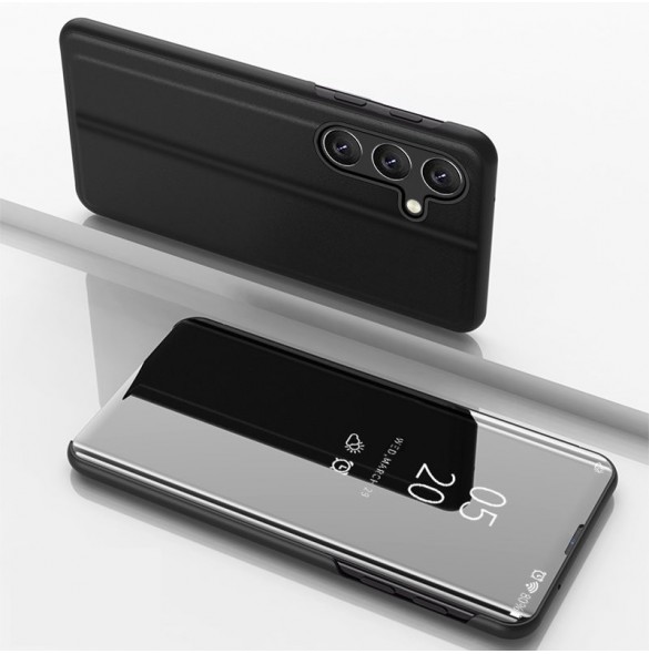 Clear View Fodral fodral för Samsung Galaxy A54 5G flip fodral svart