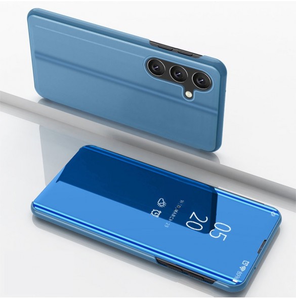 Clear View Case-skal till Samsung Galaxy A54 5G blått flip-fodral