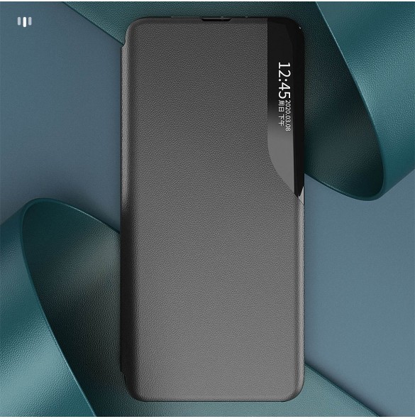 Eco Leather View Case-fodral till Samsung Galaxy A54 5G med ett flipstativ svart