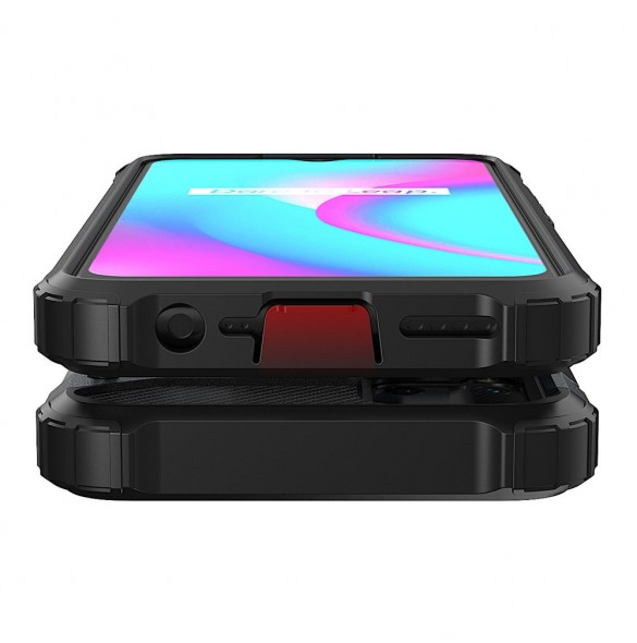 Hybrid Armor fodral för Realme 10 5G / Realme 9i 5G pansarhybridfodral svart