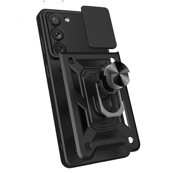 Hybrid Armor Camshield-fodral till Samsung Galaxy A34 5G pansarfodral med kamerafodral rosa