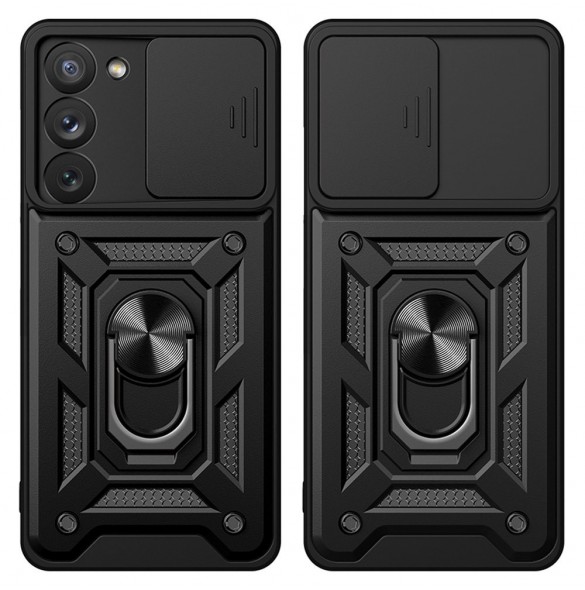 Hybrid Armor Camshield-fodral till Samsung Galaxy A14 pansarfodral med kamerafodral blå