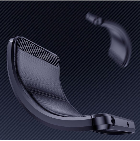Kolfodral till Samsung Galaxy A34 5G flexibelt silikon kolfodral blå