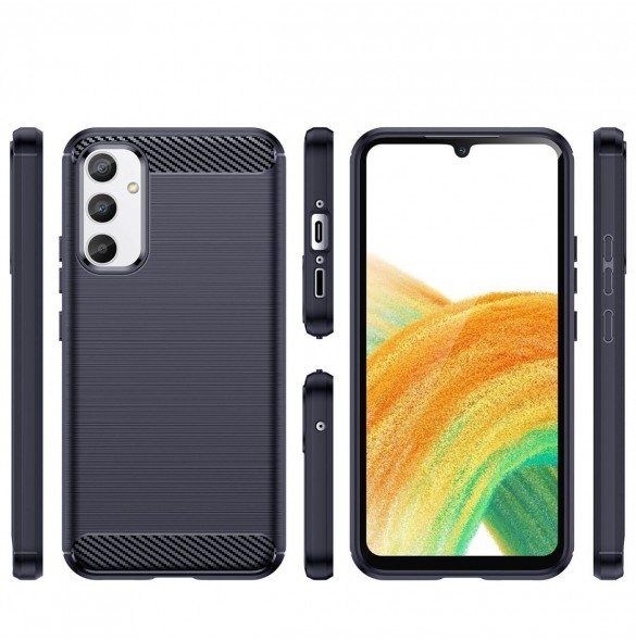 Kolfodral för Samsung Galaxy A54 5G flexibelt silikon kolfodral blå