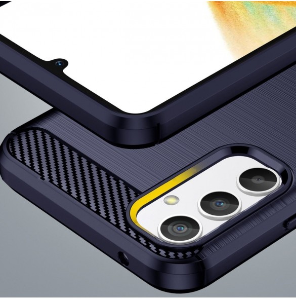 Kolfodral för Samsung Galaxy A54 5G flexibelt silikon kolfodral blå